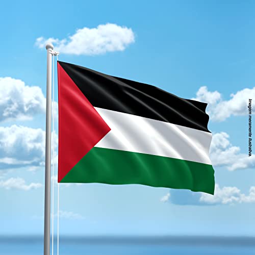 Bandeira Palestina 150x90 Cm Oxford Poliéster
