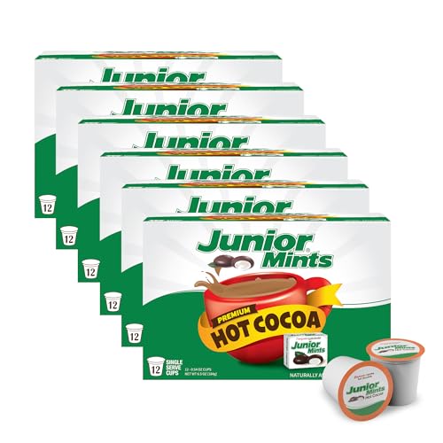 Junior Mints Chocolate Mint Flavored Hot Chocolate Pods, Compatible with