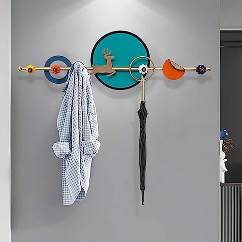 Cintre mural de salle de bain et patère pour chapeau gain de place