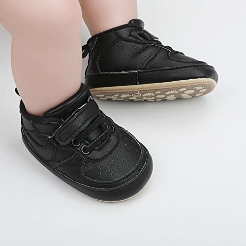 Image of Clowora Unsex Baby Shoes Boys Girls Infant Sneakers Non-Slip Soft Rubber Sole Toddler Crib First Walker Lightweight Shoes