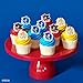 DecoPac Sonic the Hedgehog Rings, Cupcake Decorations Featuring Sonic, Tails, and Shadow - 24 Pack