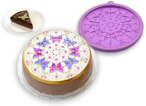 Zanda Panda 9-Inch Kaleidoscope Butterfly Mold, Lavender Frost