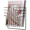 MyGft Wall Mounted Gray Metal Chcken Wre Hangng Fle Folder Rack