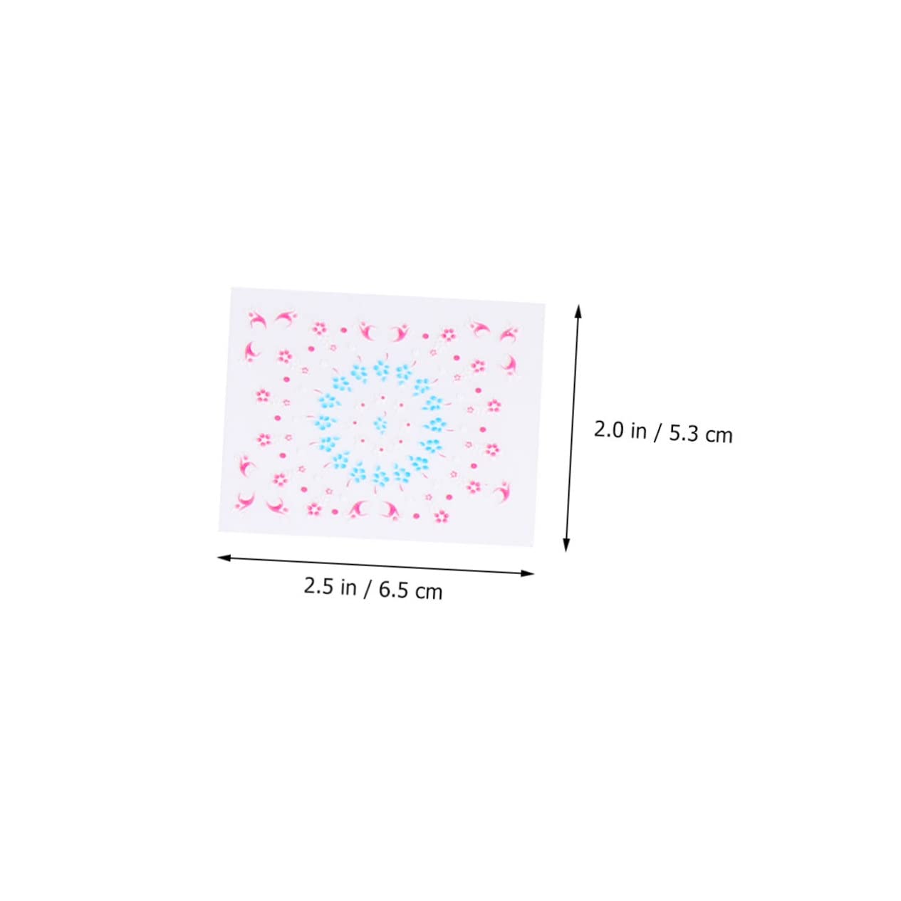 PACKOVE 3 Series Stickers Para Diy Calcomanías De Para Manicura Decoraciones Para Mujeres Y Niñas Negras Coloridas 50 Piezas X 3