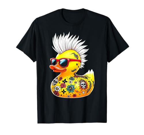 Rubber Duck Punk Rock Mohawk Rocker Bébé Garçon T-Shirt