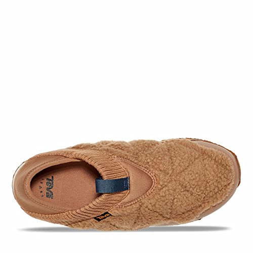 Teva Women's Reember Fleece Soft Comfortable Outdoor Indoor Slip-On Moc Shoe Loafer, Sand Dune, 14 #TOP3