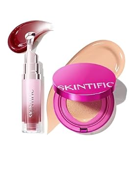 Pink Glow Cushion Foundation03 Petal+Peptide Brightening Lip Serum11U Dusty Rose