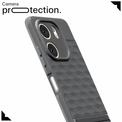 Image of Shockproof Case for Oppo A5x 4G / A5x 5G | Full Camera Protection | TPU Flexible Back Cover for Oppo A5x 4G / A5x 5G (Graphite Grey)
