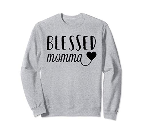 Blessed Momma Shirt,Badass Mama Wife Mom Boss Blessed Mommy Sudadera
