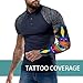 UTRSIFB Comfortable Ice Cooling Arm Sleeves for Hand Elbow, Baseball, Sports, Protect and Stay Cool All Day, Colorful Tattoo Trippy Acid Eye Arm Sleeves