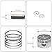 Tupo 47mm 80cc Big Bore Cylinder Piston Ring Gasket Top End Rebuild Kit Compatible with GY6 4-Stroke 139QMB TAOTAO JONWAY ZNEN Roketa ATV Moped Go-Kart