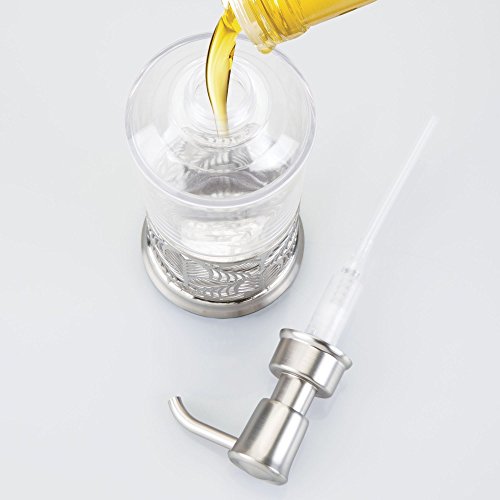 Idesign Fauna-Clear/Nickel Soap Pump #TOP4