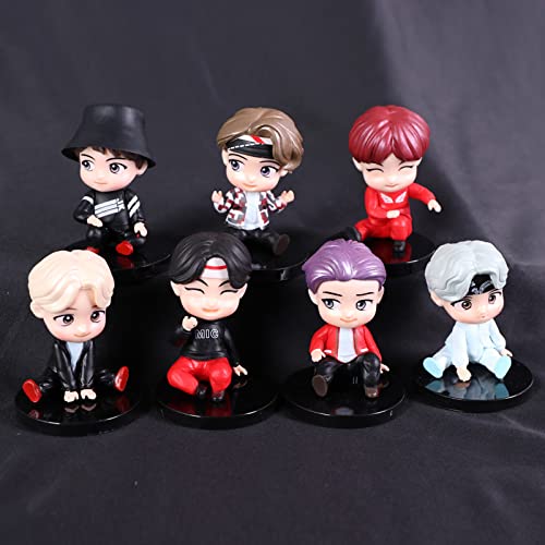 BTS ミニドール　7体セット Amazon.co.jp: 7PCSBTSフィギュアBTSミニドールドールデラックス
