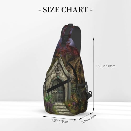 Bolso cruzado para hombre tipo sling negro urbano miniatura 3