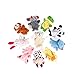 Burattini per dita 5pcs 10pcs finger burattino peluche giocattoli dei giocattoli del fumetto Bambino biologico Bambino Bambino Bambola Bambini regali di colore casuale Burattini a mano Professionale