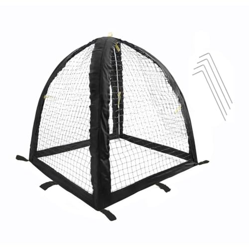 MeevrgR Filet de protection pour plantes, 55,9 x 55,9 x 55,9 cm, tente réutilisable en maille avec fermeture éclair pour parterres surélevés, légumes, fleurs, noir