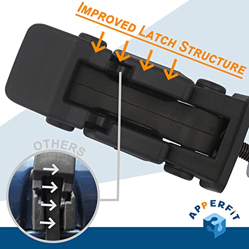 image for APPERFiT Hood Latch Catch w/Bracket Compatible with Jeep Wrangler TJ 1