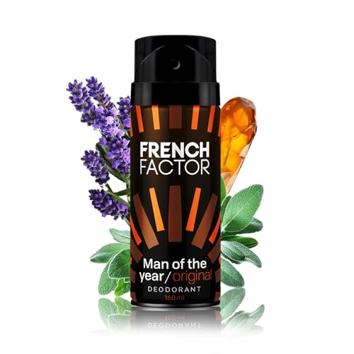 Image of French Factor Man of the Year Real Deodorant, 150ml, Body Spray for Men & Boys, Attractive Long Lasting Hours- 150ml