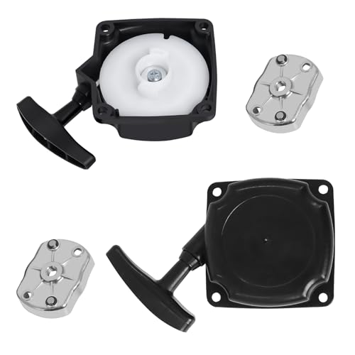 Gekufa 33cc Recoil Pull Start Starter for Compatible with ATVs Pocket Dirt Bike 43cc 47cc 49cc 50cc Gas Scooters Pocket Bikes Mid-Bikes Mini-Choppers Small Quads with Claw Pawl Cog (Set of 2)