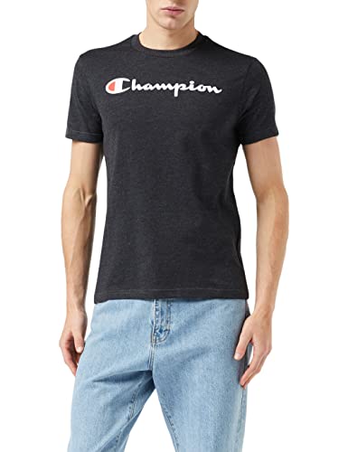 Champion Classic Logo Crewneck T-Shirt T-shirt Homme Gris anthracite S