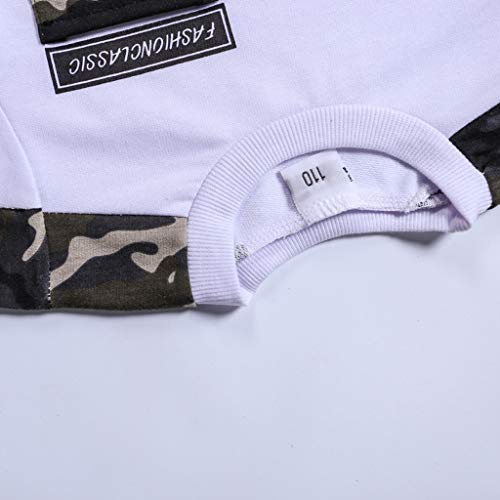 Conjunto de pantalones de camuflaje blanco ropa de dos piezas niños 9-11 años 6
