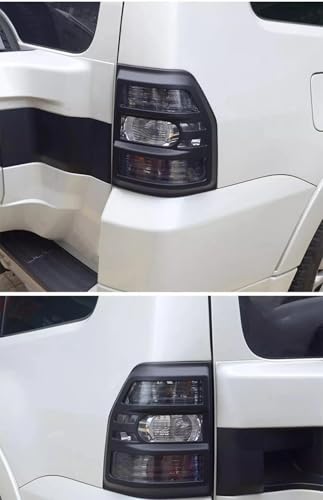 Cubierta luz trasera coche para Mitsubishi Montero V97 V93 accesorio exterior ABS negro brillante 3