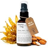 sauna/ing Sauna Haaröl Golden Kelp & Mandel – Pflegendes Haaröl für Sauna & tägliche Haarpflege – Vegan & silikonfrei hääröl – Hergestellt in Finnland