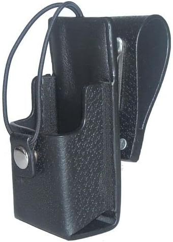 Leather Case with Full Display and 3" Swivel Loop D-Ring for Motorola HT1250 LS, APX1000, HT750, MOTOTRBO XPR6550, XPR6350 Two Way Radio