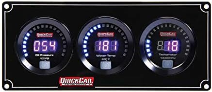 61-6012 3 Gauge Panel FP/OP/WT Silver | Racing - View #11