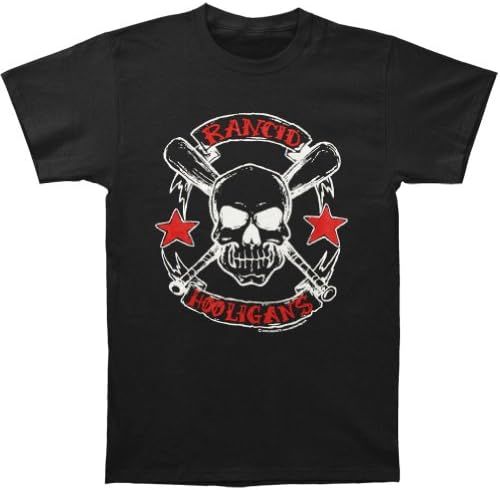 Rancid Men's Hooligans T-shirt X-Large Black Apparel
