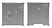 Walthers SceneMaster HO Scale Model of Maersk 40' SS Container,