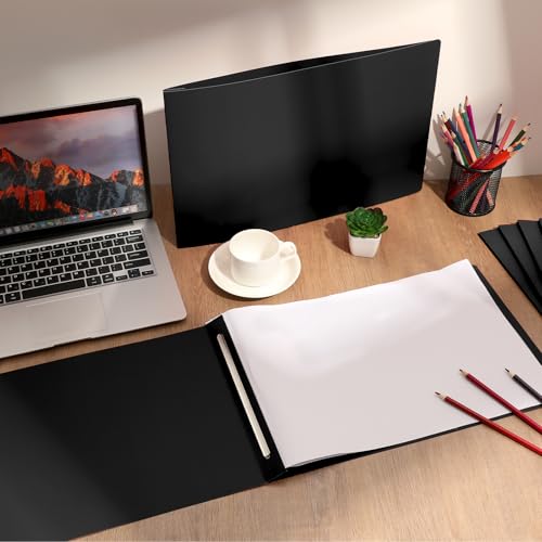 gisgfim 12 Pcs 11'' x 17'' Pressboard Report Cover 3" Capacity Metal Prong Paper Fastener with Compressor Presentation Binder Folder to Neatly Bind Reports Proposals Transcripts Document by gisgfim - Image 5