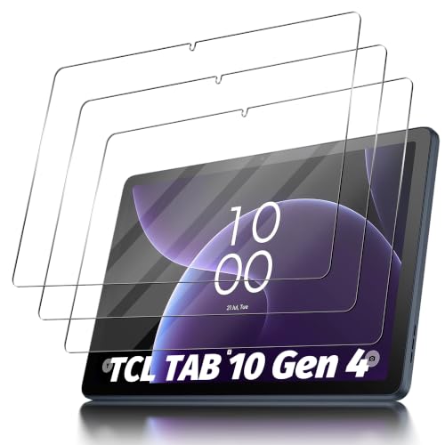 Image of Orzero (3 Pack Tempered Glass Screen Protector Compatible for TCL TAB 10 Gen 4 10.1 inch, Protector De Pantalla 9H High Definition Anti-Scratch Bubble-Free