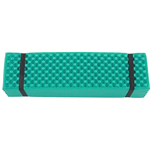 Foam Folding Egg Crate Sleeping Pad, Suitable for Camping 186x57CM with Good Elasticity and, for Outdoor Use (Dark Green)