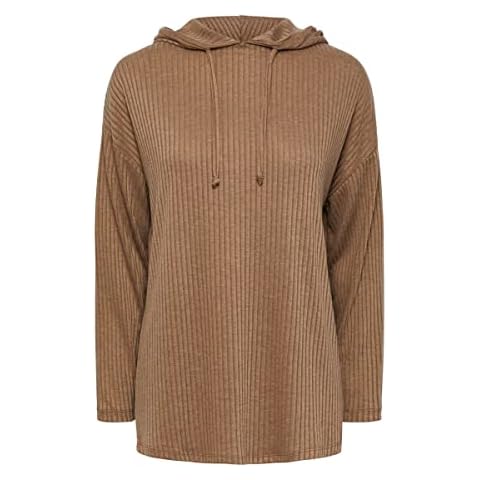 Hoodie PIECES PCMOLLY LS Fossile Cover