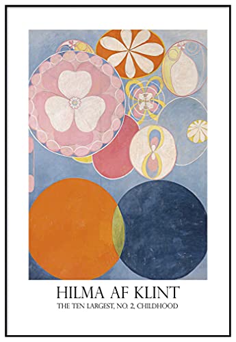 Tableau Hilma AF Klint Enfance imprimé sur papier rigide de qualité