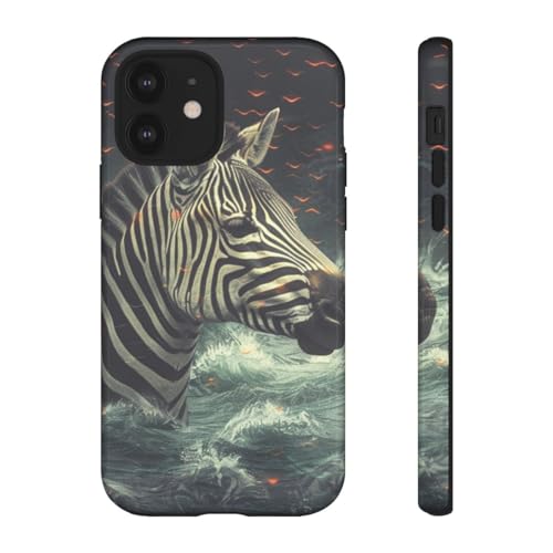 Coque iPhone 12 zèbre lumineux style chic en soirée