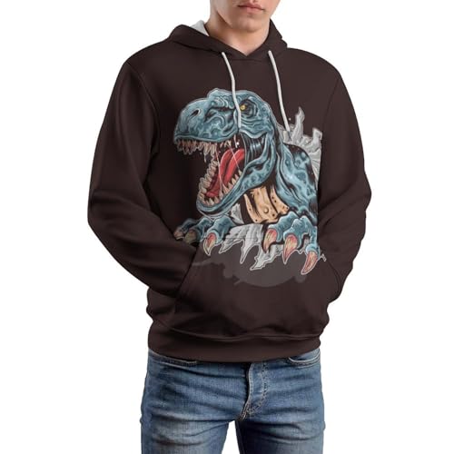 Sweats à capuche Dinosaure pull décontracté pour vos soirées cocooning à la maison - 4
