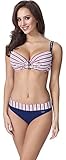 feber play  Feba Push Up Bikini Bañadores Trajes de Baño Conjunto Tops Sujetador y Bragas Ropa Vestidos Playa Verano Mujer F01A (Patrón-332, ES (Cup 85E / Parte Inferior 38))