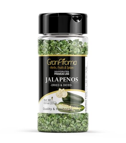 GranAroma Diced Jalapenos, Spicy, Flavorful Peppers for Cooking, Toppings, and