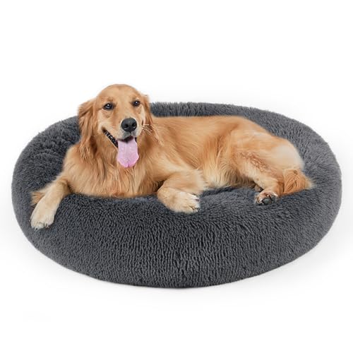 Dog-Bed-Cat-Calming-Bed-Faux-Fur-Pillow-Pet-Donut-Cuddler-Round-Plush-Bed-for-Large-Medium-Small-Dogs-and-Cats Dog Bed Cat Calming Bed Faux Fur Pillow Pet Donut Cuddler Round Plush Bed for Large Medium Small Dogs and Cats