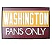 VictoryStore Home Accessories: Man Cave Door Mat 24 inches x 36 inches Washington Fans Only Door Mat