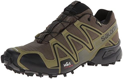 Salomon Tênis de corrida masculino Speedcross 3 GTX, Cáqui escuro