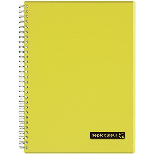 Carnet B5 Septcouleur jaune d'une finition remarquable pour écrits et projets exigeants