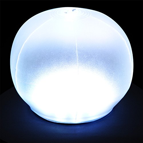 Bright Outdoors Solar Lantern - White plus Colour Cycling Mode. Remote Control, Inflatable, Waterproof and Portable. Ideal for Camping, Pool Parties, Mood Light and Sun Powered Adventure