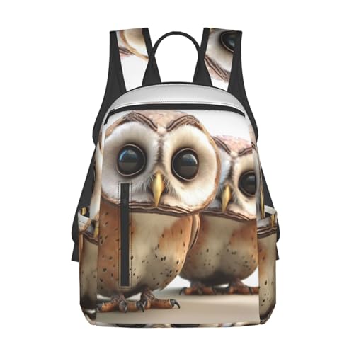 Sac à dos léger ordinateur portable hibou contre le mal de dos