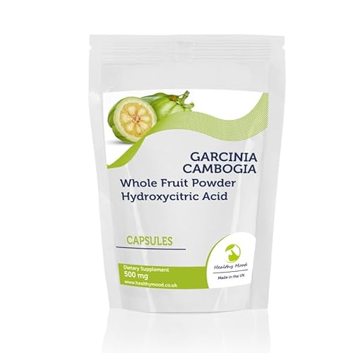 Garcinia Cambogia Whole Fruit Powder 500mg 180 Capsules Hydroxycitric Acid HCA Malabar Tamarind