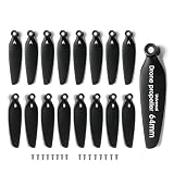 xobuo Lot de 16 hélices universelles de drone, lames de rechange pliables à libération rapide à faible bruit, kit de pièces de rechange durables compatibles avec la plupart des drones S2S/S814/S186