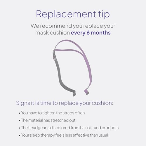 Image of Resmed AirFit P10 Headgear with Clip - Replacement CPAP Headgear - Frame System & Nasal Pillows Cushion Not Included - Pink