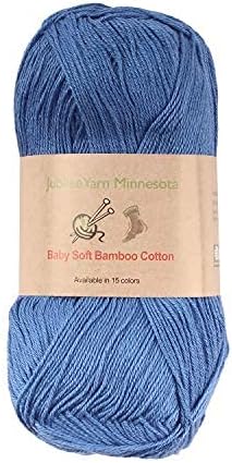 JubileeYarn Baby Soft Bamboo Cotton Yarn - Shades of Brown - 4 Skeins